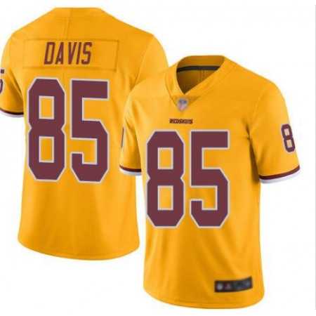 Men & Women & Youth Washington Redskins #85 Vernon Davis Gold Vapor Untouchable Limited NFL Stitched Jersey->washington commanders->NFL Jersey
